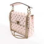 Valentino Garavani Rockstud Spike Leather 2Way Shoulder Bag in Pink