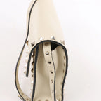Bolso de hombro Valentino Garavani VLTN de lona y piel en beige y negro