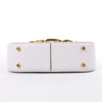 Valentino Garavani V logo Leather Shoulder bag in White