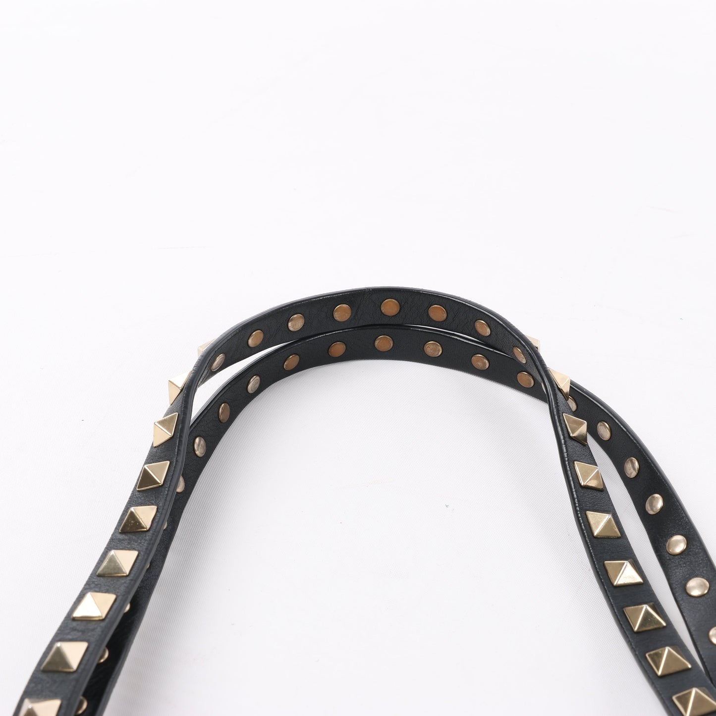 Sac à main Valentino Garavani Rockstud en cuir noir à double compartiment