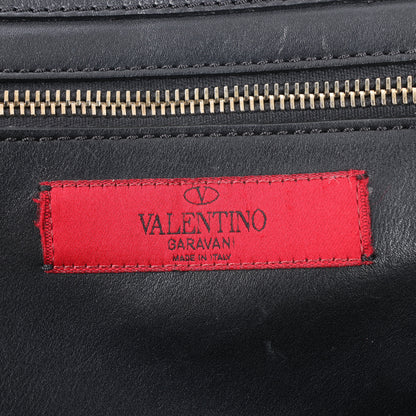 Sac à main Valentino Garavani Rockstud en cuir noir à double compartiment
