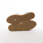 Valentino Garavani Tassels Fringe Canvas & Leather Espadrilles Sandals in Blue, Size 37 EU