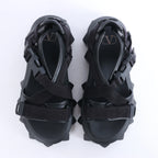Valentino Garavani Rockstuds Leather x Fabric Sandals in Black TXF42Y2, Size EU 42