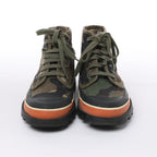 Valentino Garavani Camouflage-print Sneakers in Khaki, Size 38 EU