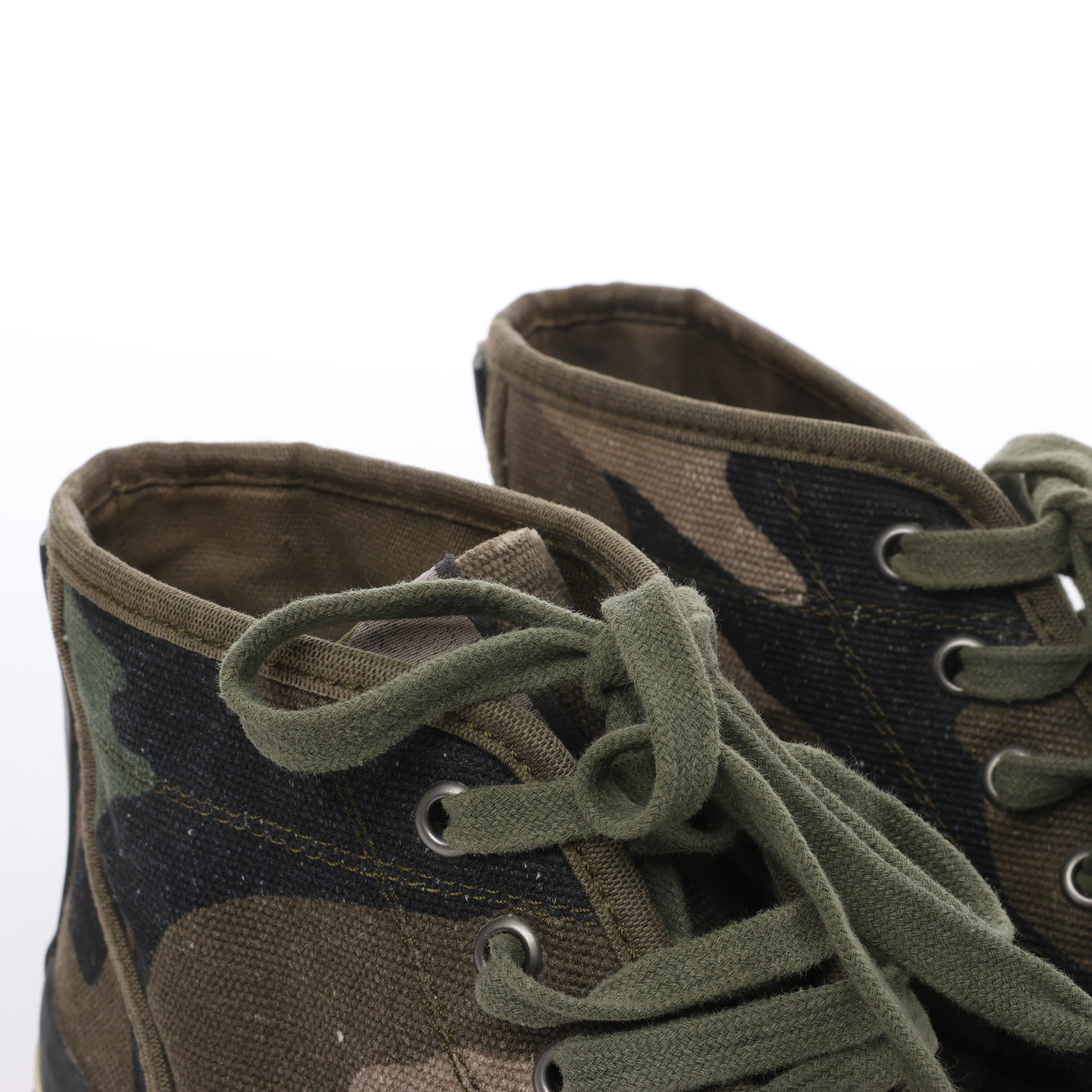 Valentino Garavani Camouflage-print Sneakers in Khaki, Size 38 EU