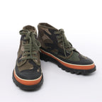Valentino Garavani Camouflage-print Sneakers in Khaki, Size 38 EU