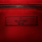 Valentino Rockstud Spike Chain 2Way Crossbody Bag in Red