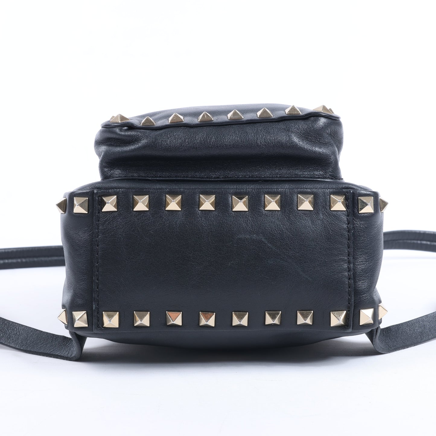 Valentino Garavani Rockstud Leather Backpack in Black