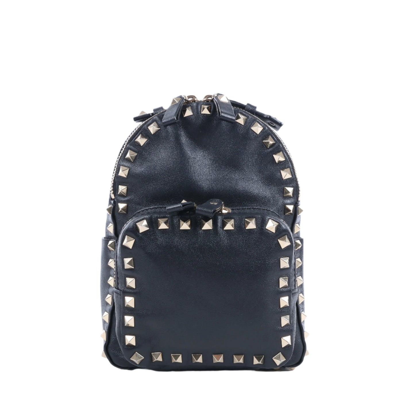 Valentino Garavani Rockstud Leather Backpack in Black