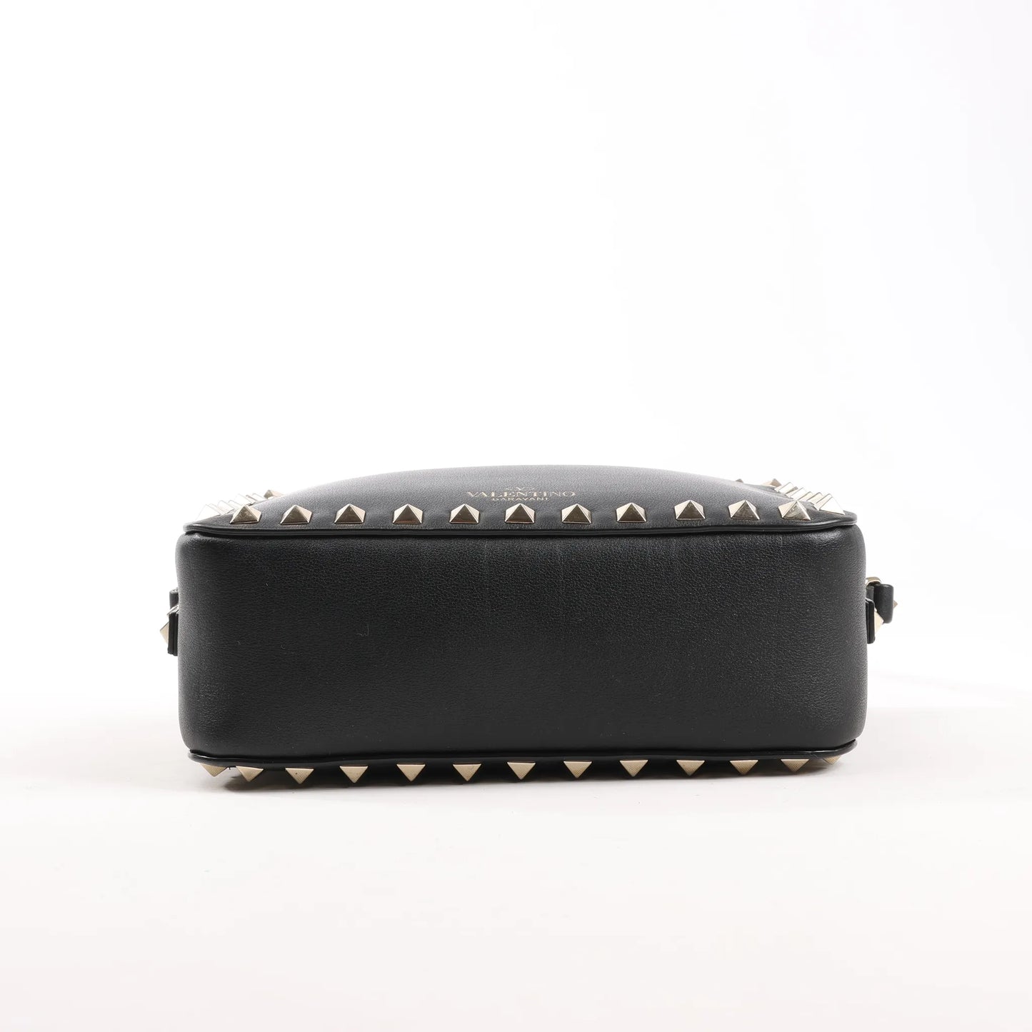 Valentino Garavani Rockstud Leather Crossbody Bag in Black