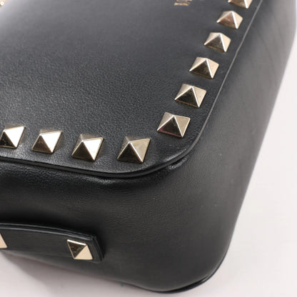 Valentino Garavani Rockstud Leather Crossbody Bag in Black