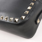 Valentino Garavani Rockstud Leather Crossbody Bag in Black