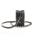 Valentino Garavani Rockstud Leather Crossbody Bag in Black