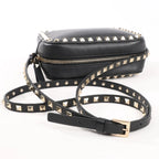 Valentino Garavani Rockstud Leather Crossbody Bag in Black