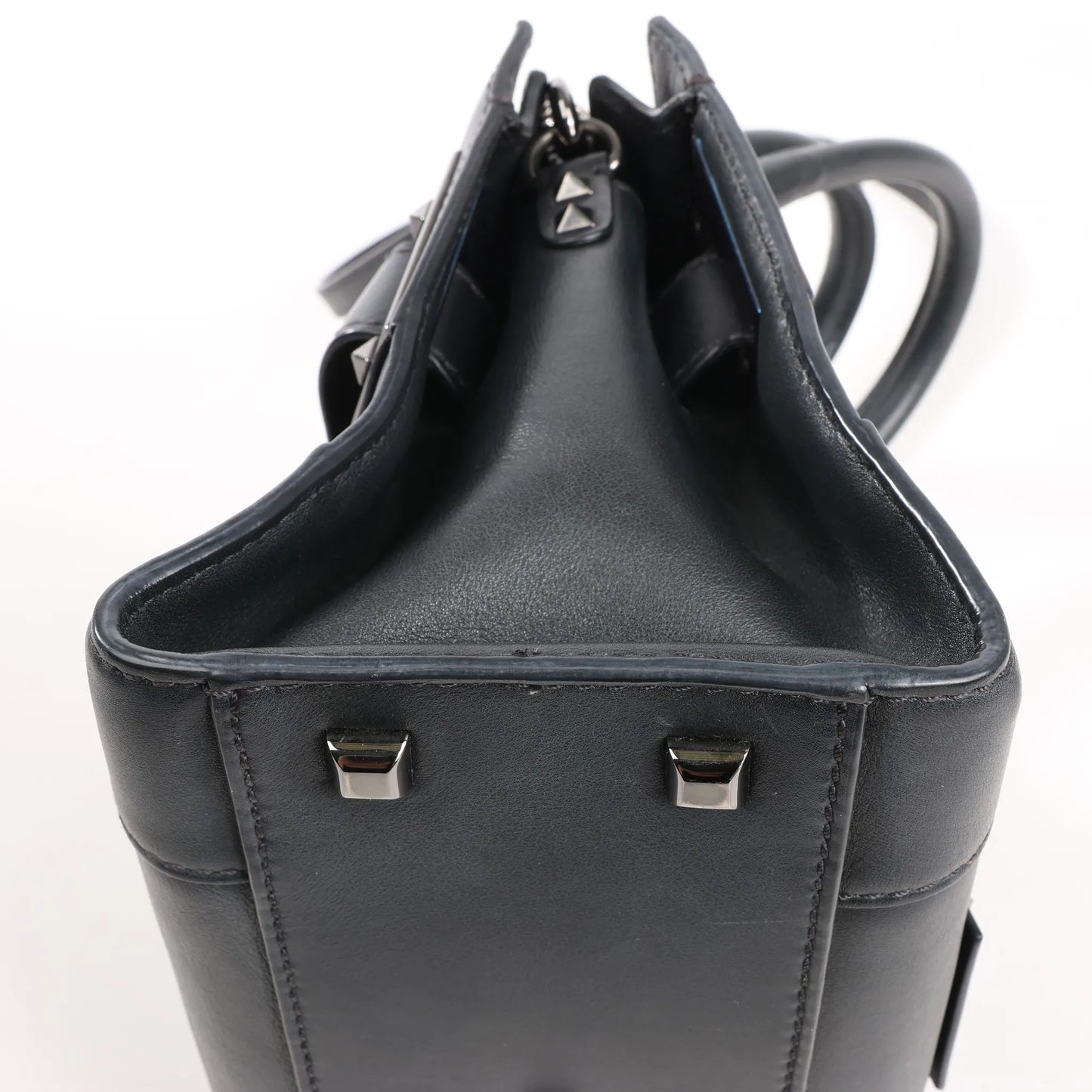 Valentino Garavani Rockstud Leather 2Way Handbag in Black