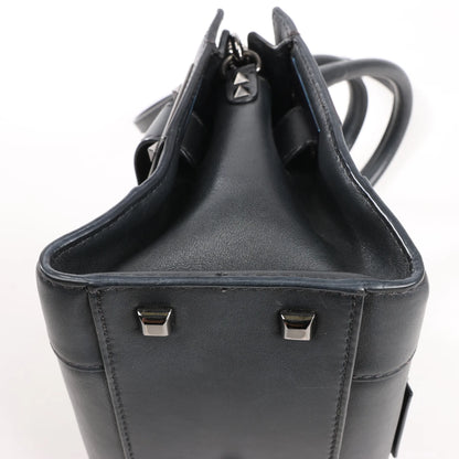 Valentino Garavani Rockstud Leather 2Way Handbag in Black