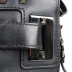 Valentino Garavani Rockstud Leather 2Way Handbag in Black
