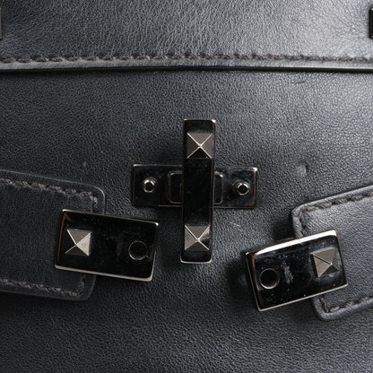 Valentino Garavani Rockstud Leather 2Way Handbag in Black