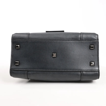 Valentino Garavani Rockstud Leather 2Way Handbag in Black