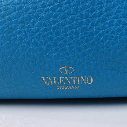 Valentino Garavani Rockstud Leather 2Way Handbag in Blue