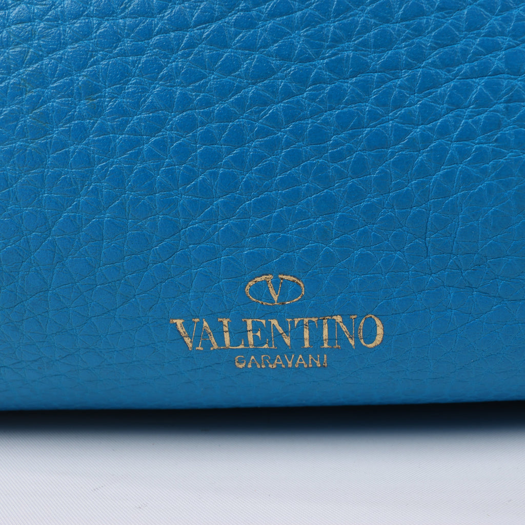 Valentino Garavani Rockstud Leather 2Way Handbag in Blue