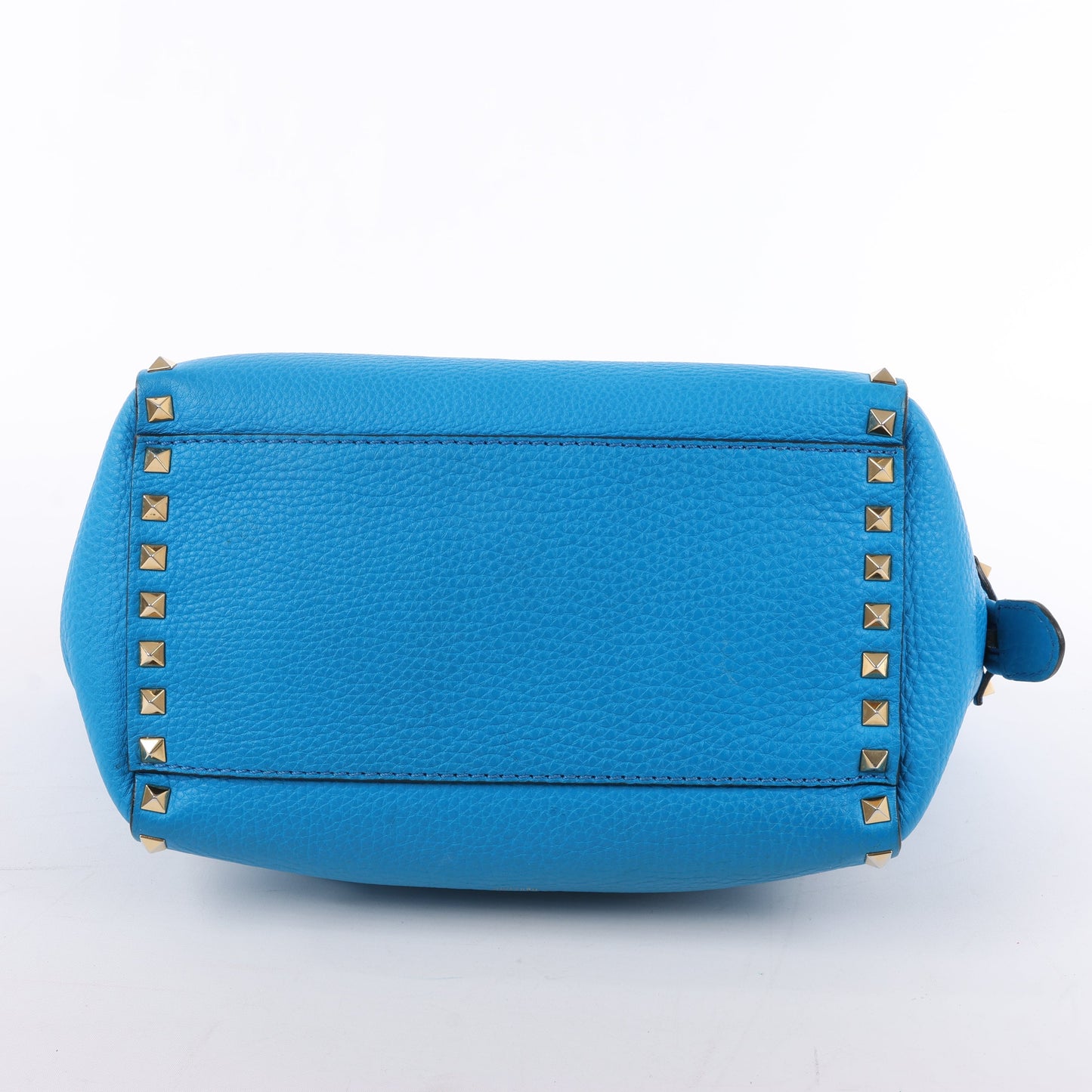 Valentino Garavani Rockstud Leather 2Way Handbag in Blue