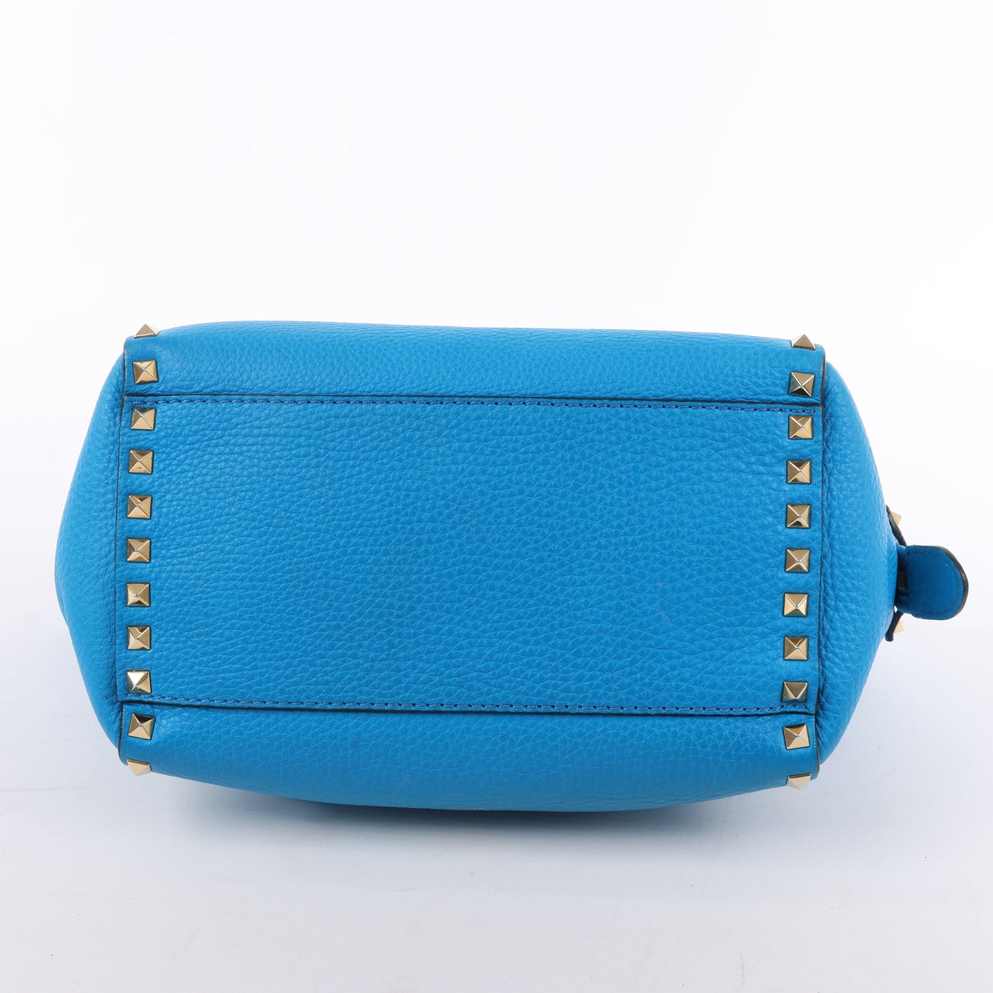 Sac à main Valentino Garavani Rockstud en cuir bleu