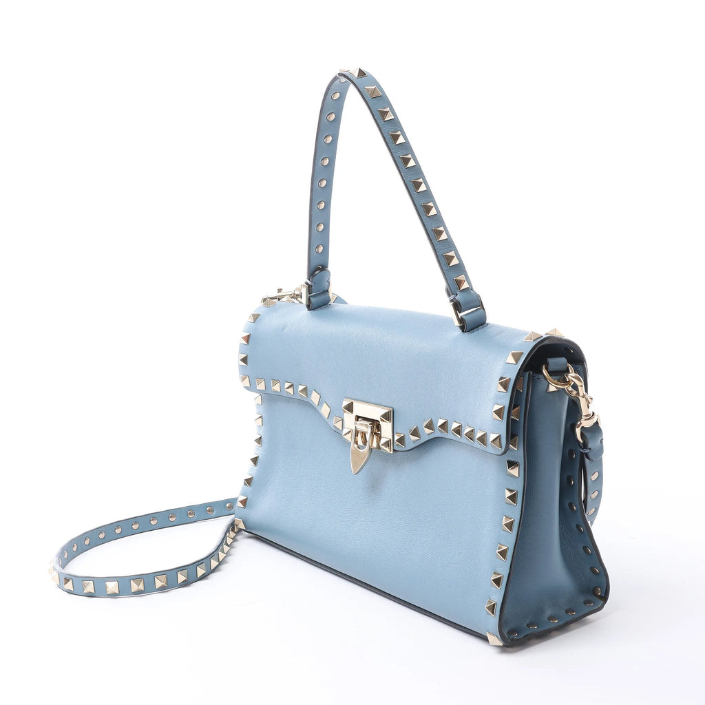 Valentino Rockstud 2Way Handbag in Blue