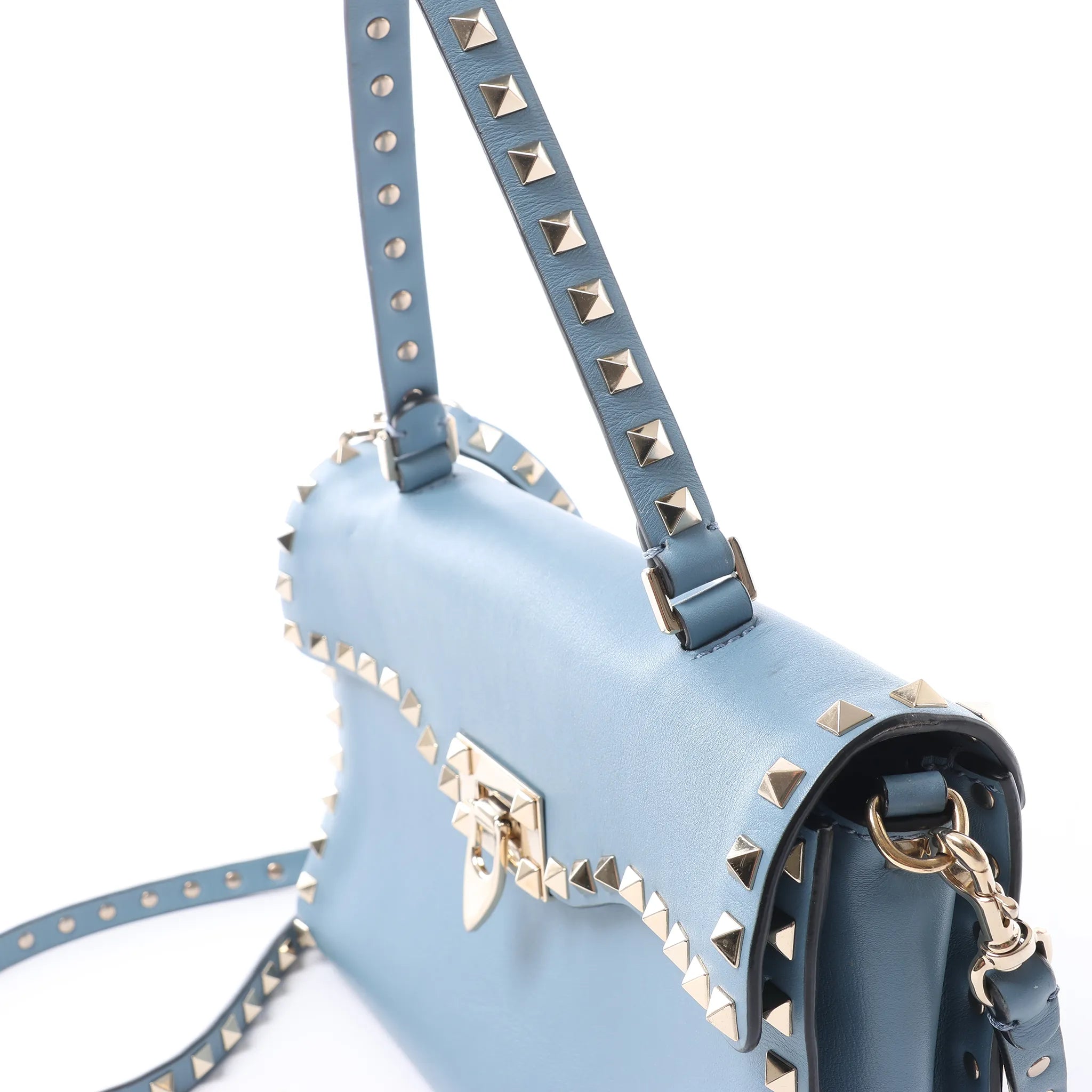 Valentino Rockstud 2Way Handbag in Blue