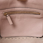Valentino Garavani Rockstud Leather 2Way Handbag in Dusty Pink
