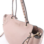 Valentino Garavani Rockstud Leather 2Way Handbag in Dusty Pink