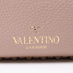 Valentino Garavani Rockstud Leather 2Way Handbag in Dusty Pink