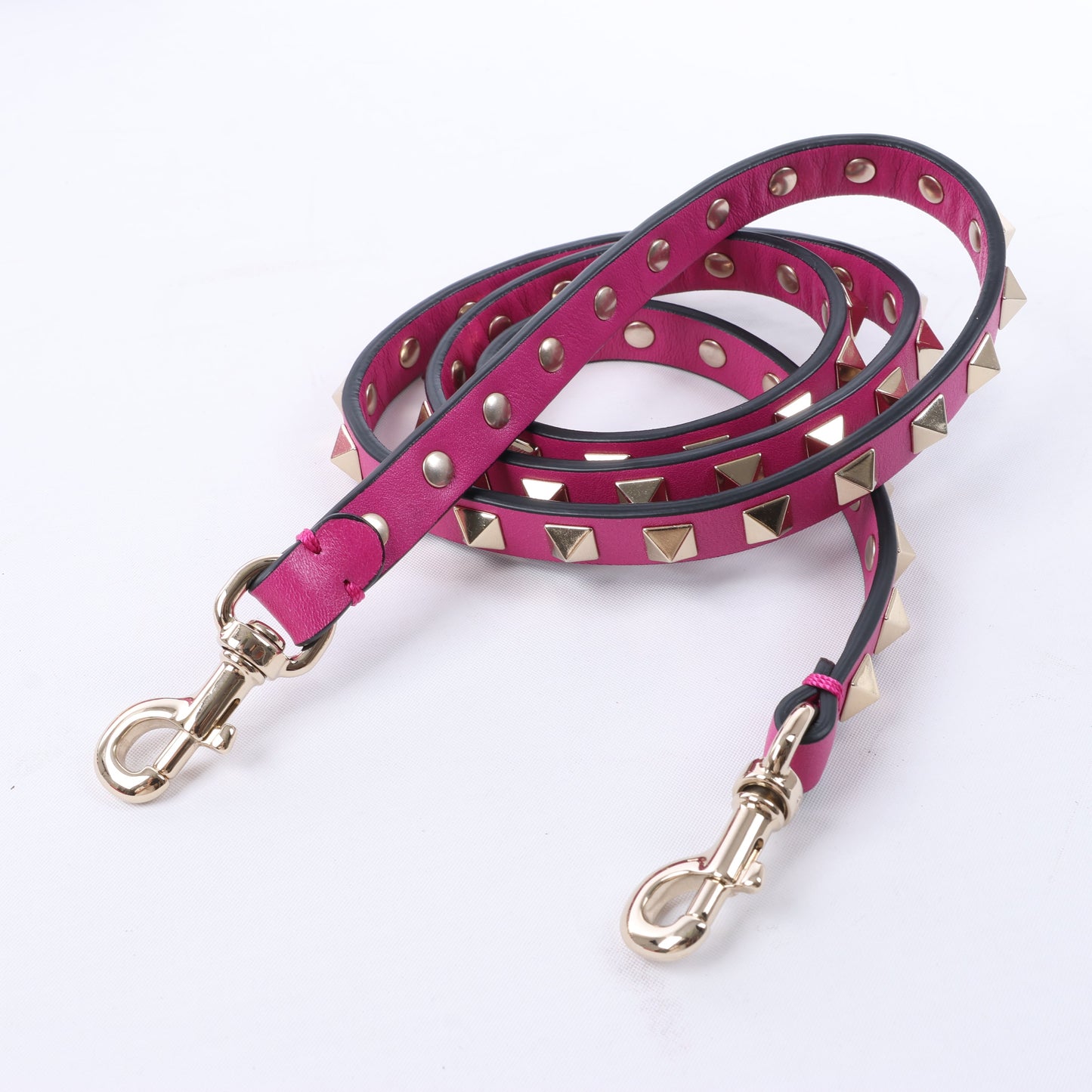 Sac à main Valentino Garavani Rockstud en cuir rose à double compartiment