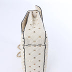Valentino Garavani Rockstud Leather 2Way Shoulder Bag in White