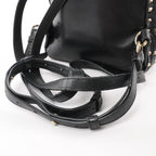 Valentino Garavani Rockstuds Spike Leather 2Way Backpack in Black