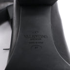 Valentino Garavani Rockstuds Leather Ankle Boots in Black, Size 37 EU