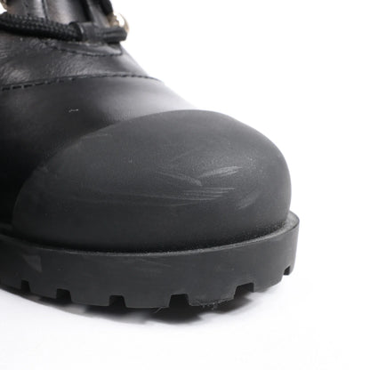 Valentino Garavani Rockstuds Leather Ankle Boots in Black, Size 37 EU