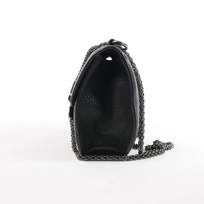 Sac à bandoulière en cuir Rockstud Glam Lock de Valentino en noir