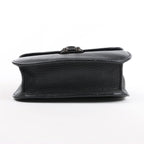 Valentino Rockstud Glam Lock Leather Chain Shoulder Bag in Black