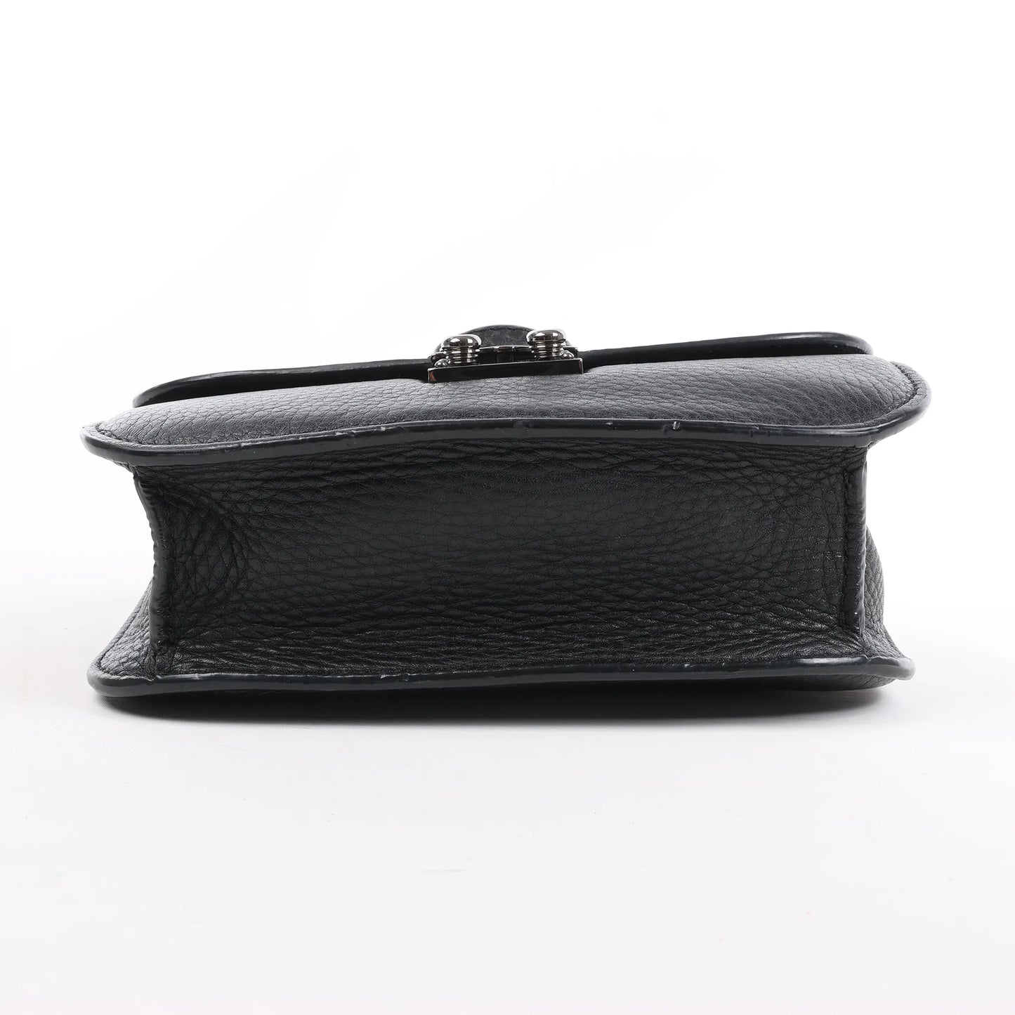 Sac à bandoulière en cuir Rockstud Glam Lock de Valentino en noir