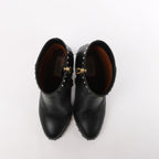 Valentino Garavani Rockstuds Leather Ankle Boots in Black, Size 37.5 EU