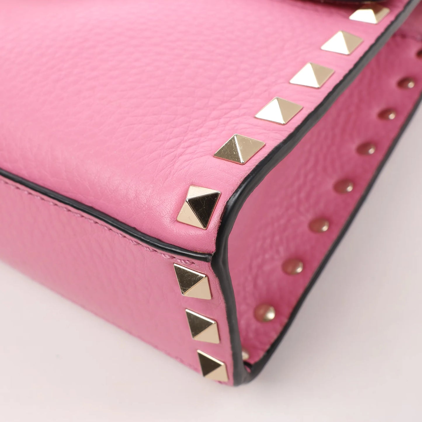 Sac à bandoulière en cuir Rockstud Valentino Garavani en rose