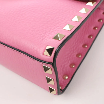 Sac à bandoulière en cuir Rockstud Valentino Garavani en rose