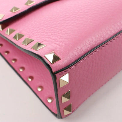 Sac à bandoulière en cuir Rockstud Valentino Garavani en rose