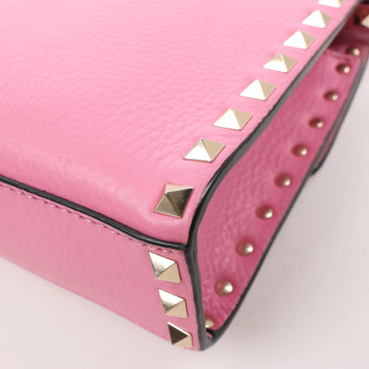 Sac à bandoulière en cuir Rockstud Valentino Garavani en rose