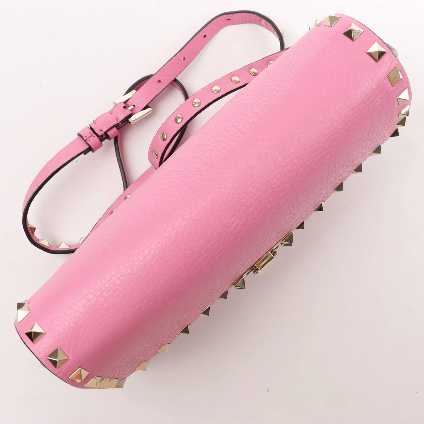Sac à bandoulière en cuir Rockstud Valentino Garavani en rose