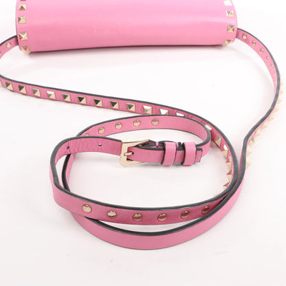 Sac à bandoulière en cuir Rockstud Valentino Garavani en rose