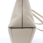 Valentino Garavani Rockstud Leather Shoulder Bag in Ecru