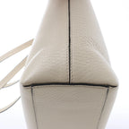 Valentino Garavani Rockstud Leather Shoulder Bag in Ecru