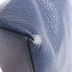 Valentino Garavani Rockstud Leather Shoulder Bag in Navy Blue